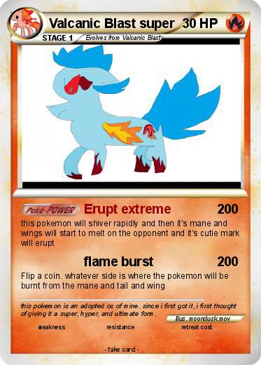Pokemon Valcanic Blast super