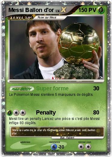 Pokemon Messi Ballon d'or