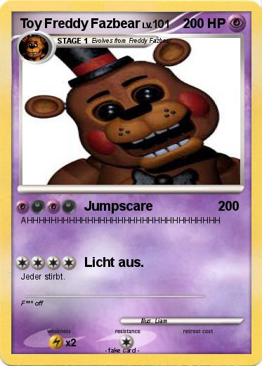 Pokemon Toy Freddy Fazbear