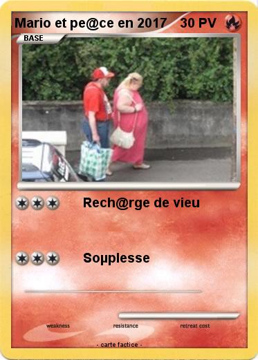 Pokemon Mario et pe@ce en 2017