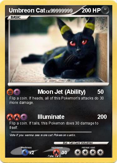 Pokemon Umbreon Cat