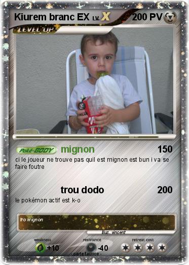 Pokemon Kiurem branc EX