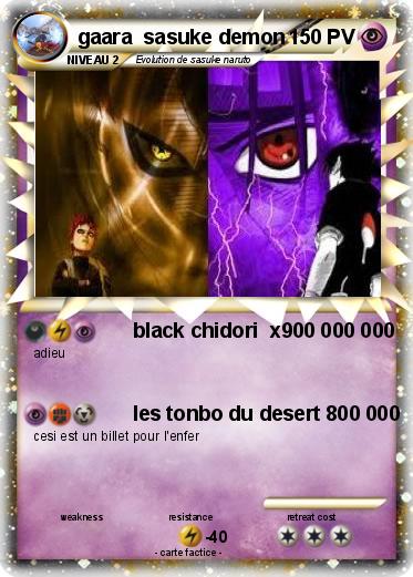 Pokemon gaara  sasuke demon