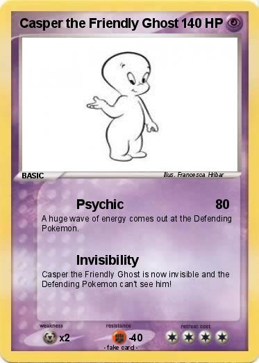 Pokemon Casper the Friendly Ghost