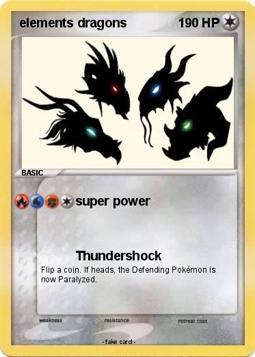 Pokemon elements dragons