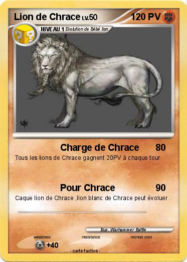 Pokemon Lion de Chrace