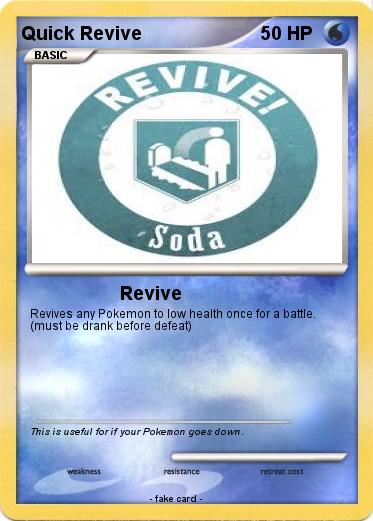 Pokemon Quick Revive