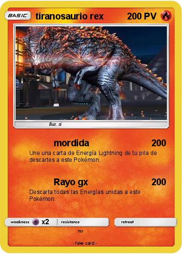 Pokemon tiranosaurio rex