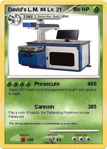 Pokemon David's L.M. #4 Lv. 21       3