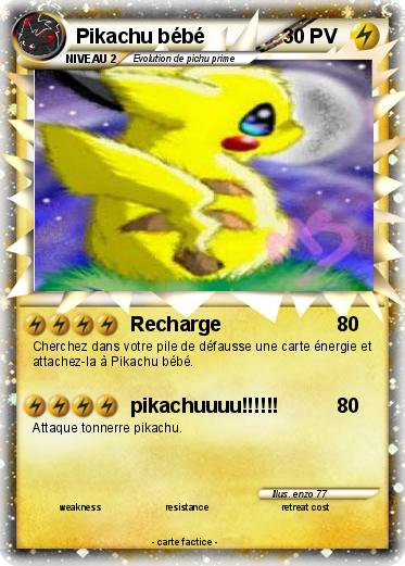 Pokemon Pikachu bébé