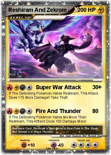 Pokemon Reshiram And Zekrom