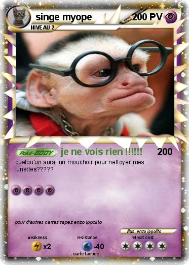Pokemon singe myope