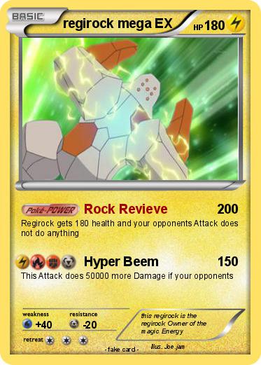 Pokemon regirock mega EX