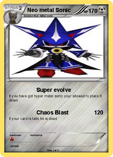Pokemon Neo metal Sonic