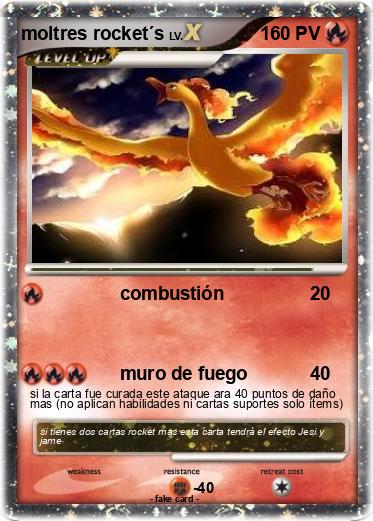 Pokemon moltres rocket´s