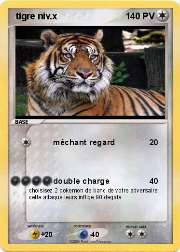 Pokemon  tigre niv.x