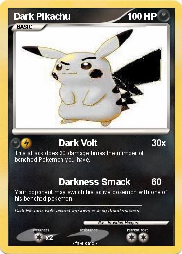 Pokemon Dark Pikachu
