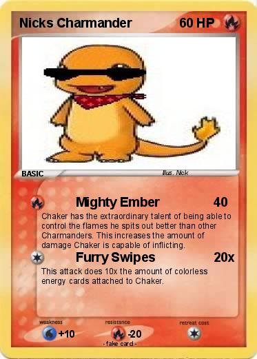Pokemon Nicks Charmander