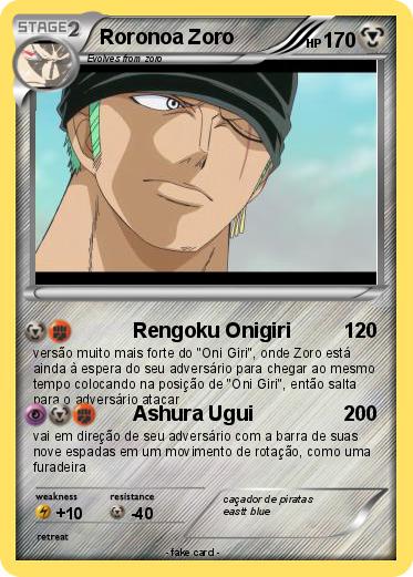 Pokemon Roronoa Zoro