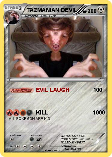 Pokemon TAZMANIAN DEVIL