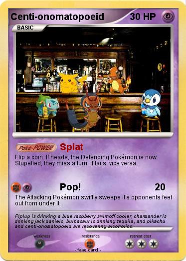 Pokemon Centi-onomatopoeid