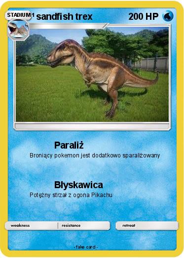 Pokemon sandfish trex
