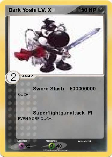 Pokemon Dark Yoshi LV. X   