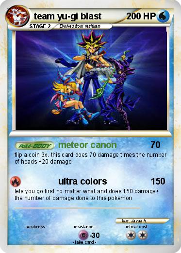 Pokemon team yu-gi blast