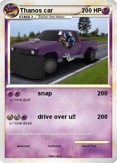 Pokemon Thanos car