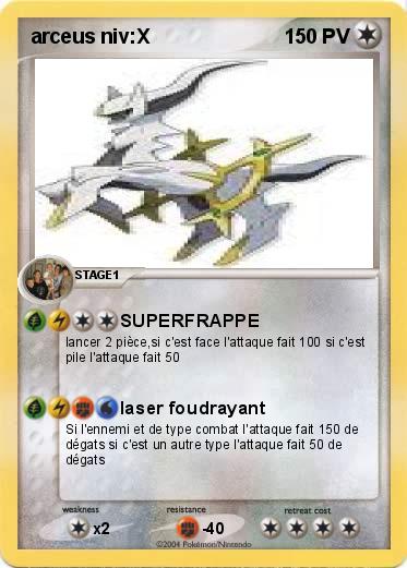 Pokemon arceus niv:X