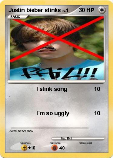 Pokemon Justin bieber stinks