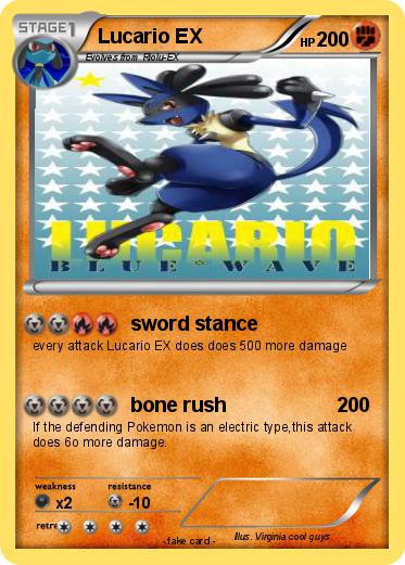 Pokemon Lucario EX