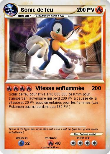 Pokemon Sonic de feu