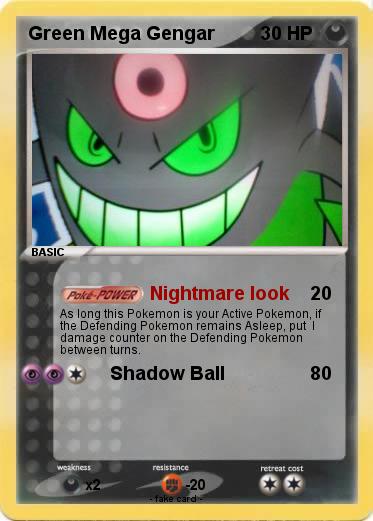 Pokemon Green Mega Gengar