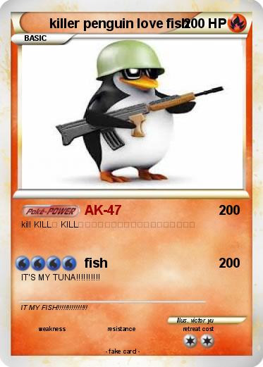Pokemon killer penguin love fish