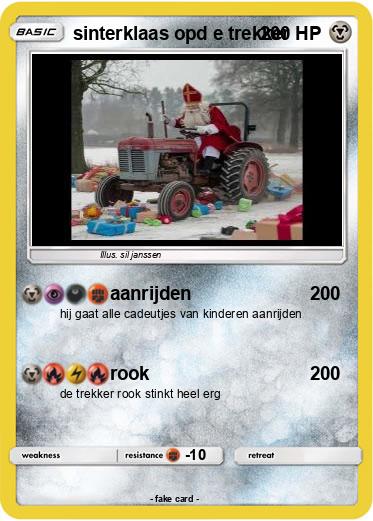 Pokemon sinterklaas opd e trekker