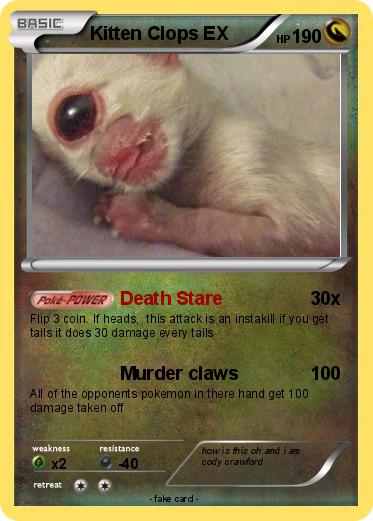 Pokemon Kitten Clops EX