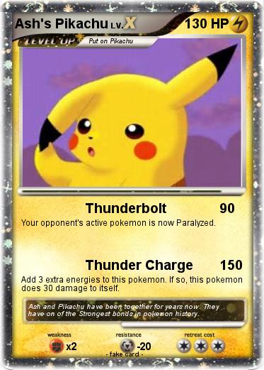 Pokemon Ash's Pikachu