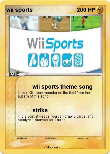 Pokemon wii sports
