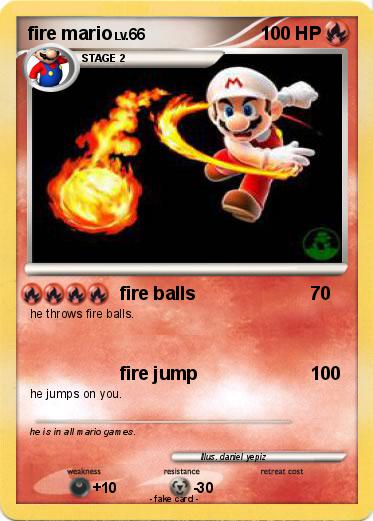 Pokemon fire mario