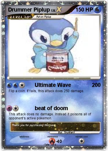 Pokemon Drummer Piplup