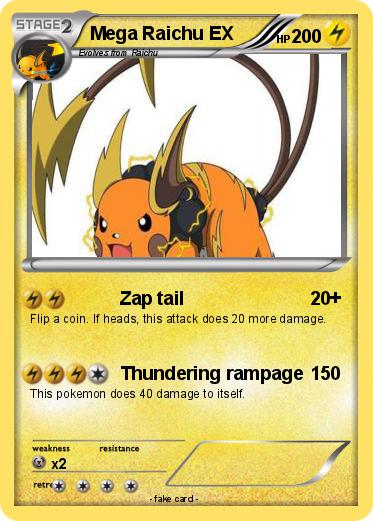 Pokemon Mega Raichu EX