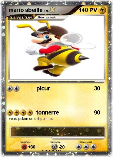 Pokemon mario abeille