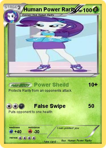 Pokemon Human Power Rarity