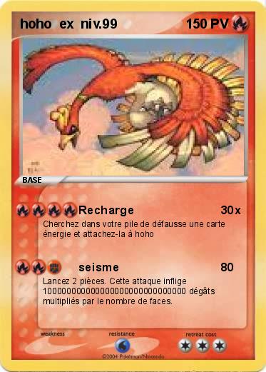 Pokemon hoho  ex  niv.99