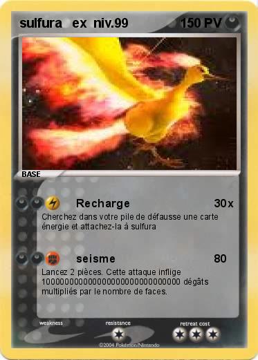 Pokemon sulfura   ex  niv.99