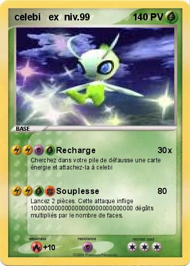 Pokemon celebi   ex  niv.99