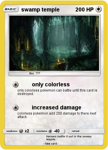 Pokemon swamp temple
