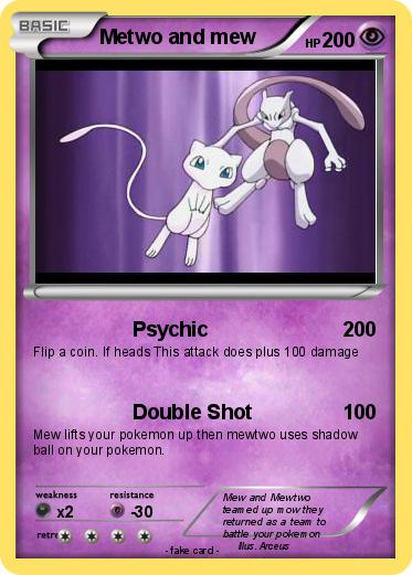 Pokemon Metwo and mew