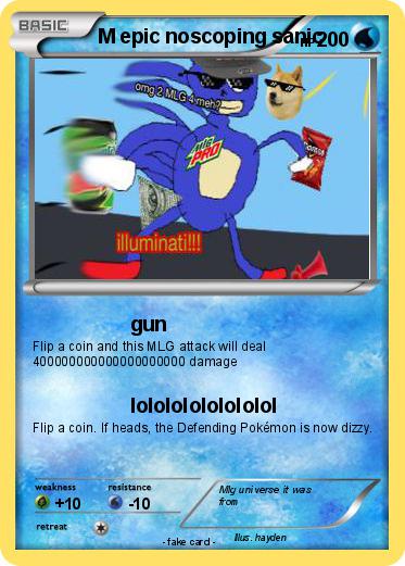 Pokemon M epic noscoping sanic